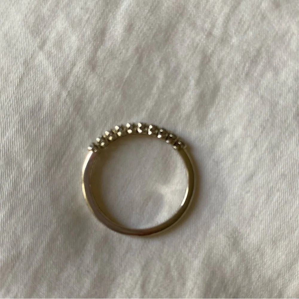 Catbird One O’clock Tennis Ring in White Gold